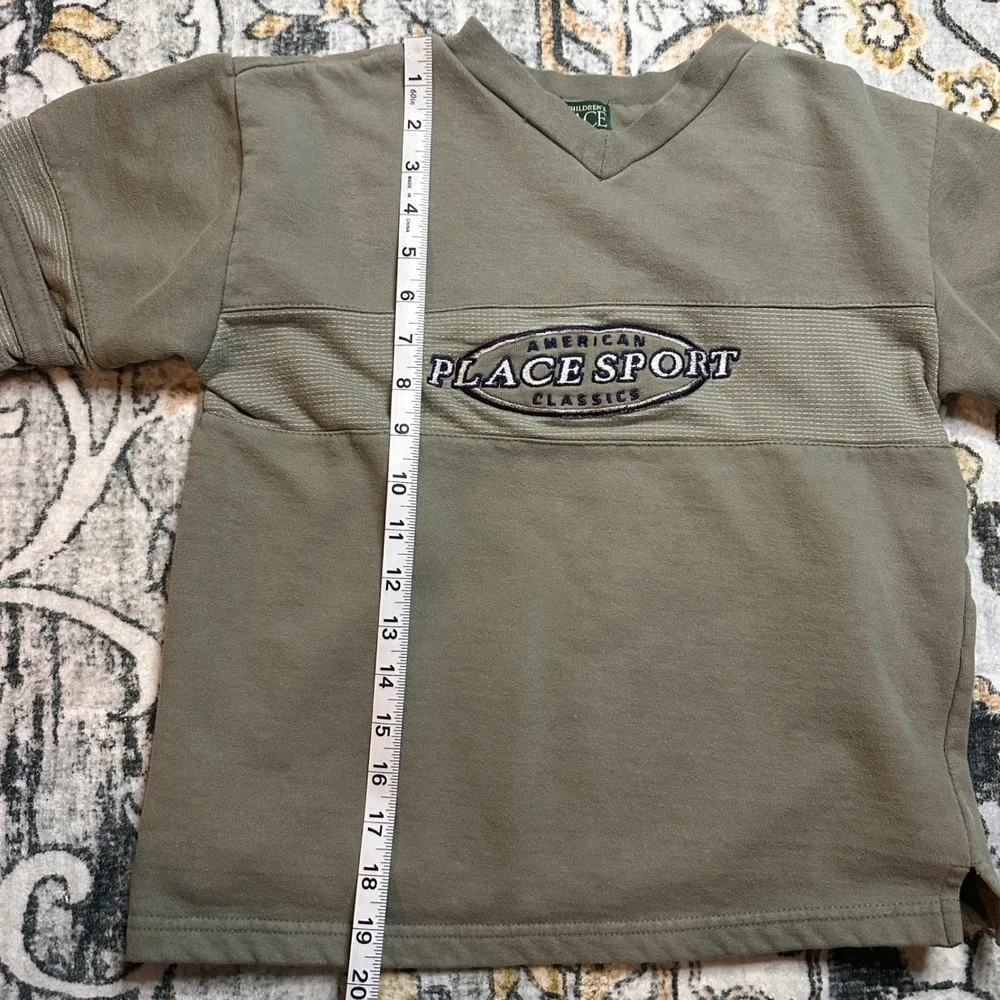 Vintage‎ The Children's Place Sport Sweatshirt Olive Green Youth 6X/7